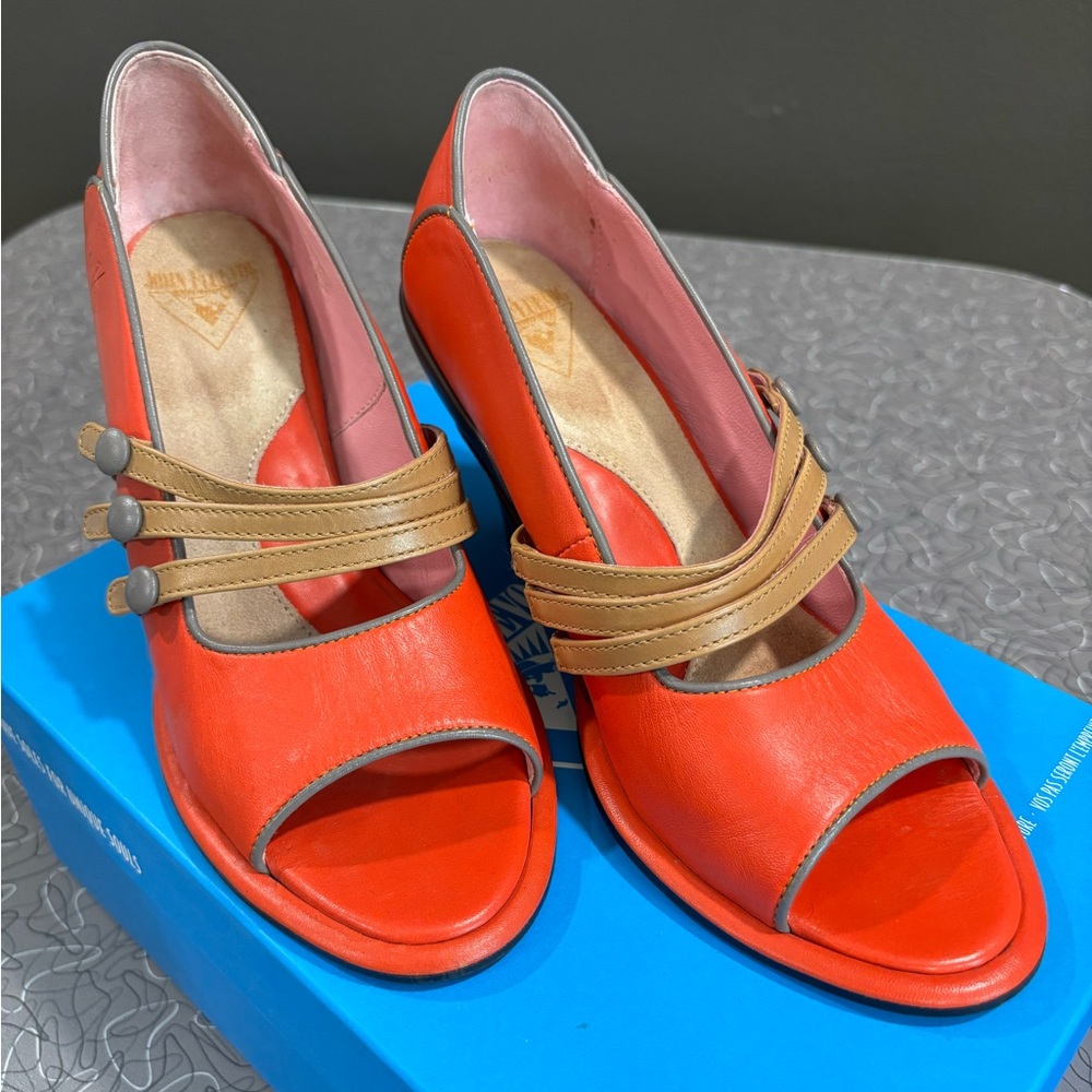 Fluevog MISS APRIL Vintage Wedge Heels 6.5 - Picture 5 of 6